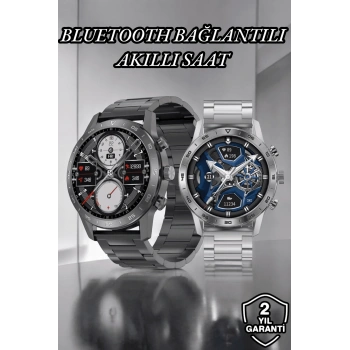 Suya Dayanıklı Dokunmatik Akıllı Saat Bluetooth 5.0, Sesli Asistan Ve Sağlık Takibi