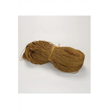 Taba Renk Çile Kağıt İp Çanta Ipi Supla Ipi  No:42 - (550-600 gr) Mudanis