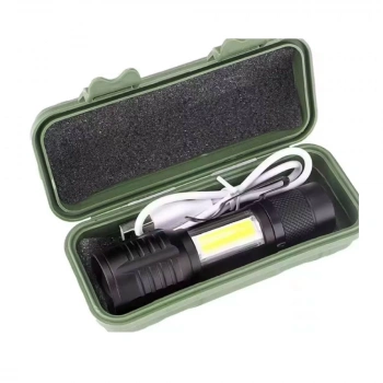 Taktik El Feneri Usb Şarj Edilebilir Kamp Feneri Cob Zumlanabilir Mini Taşınabilir El Feneri Ws-5454