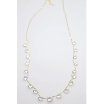 Taş Sallantılı Kolye - Altın