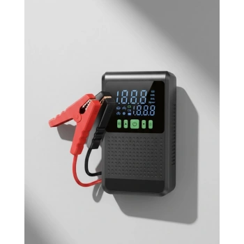 Taşınabilir Araç Akü Şarj Takviye Cihazı 150 Psı Dijital Kompresör