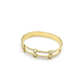 Taşlı Bilezik - Altın