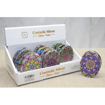 Taşlı El Aynası Oval İnce Model 3