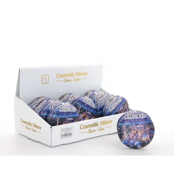 Taşlı İstanbul Tasarımı El Aynası Kalın Alk2487