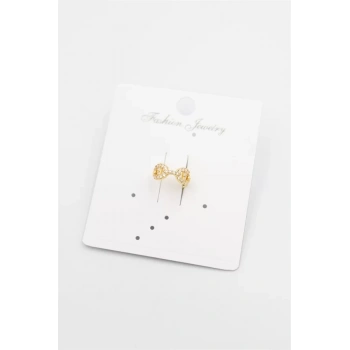 Taşlı Kıkırdak Küpe - Altın