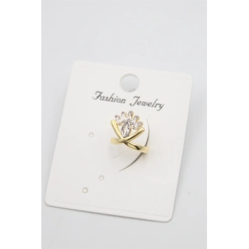 Taşlı Kıkırdak Küpe - Altın