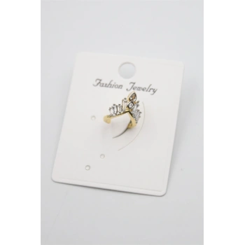 Taşlı Kıkırdak Küpe - Altın