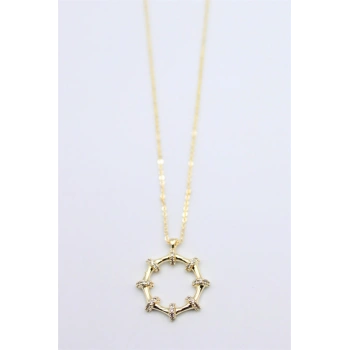 Taşlı Kolye - Altın