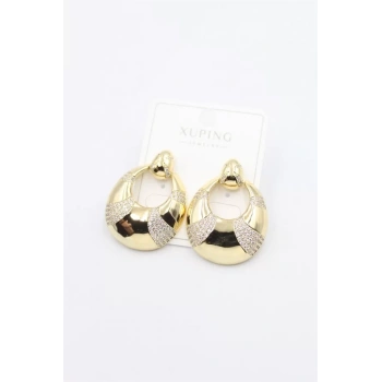 Taşlı Küpe - Altın