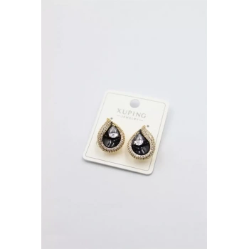 Taşlı Küpe - Altın