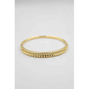 Taşlı Vip Bilezik - Altın