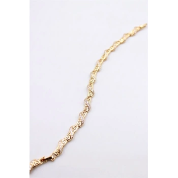 Taşlı Xuping Bileklik - Altın