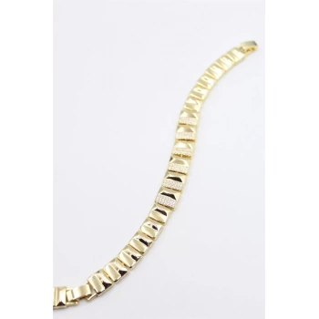 Taşlı Xuping Bileklik - Altın