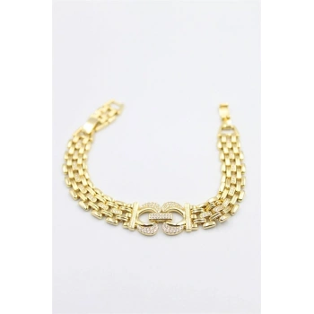 Taşlı Xuping Bileklik - Altın