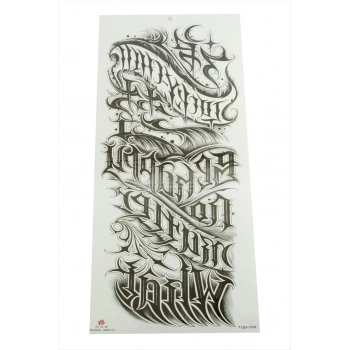 Tattoo Kol Dövme Sticker