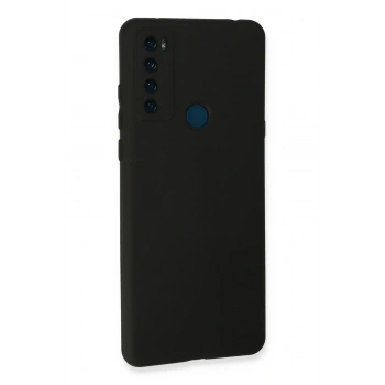 TCL 20 SE Kılıf First Silikon - Siyah