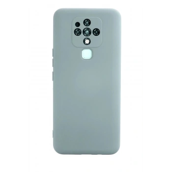 Tecno Camon 16 Kılıf Nano içi Kadife Silikon - Buz Mavisi