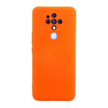 Tecno Camon 16 Kılıf Nano içi Kadife Silikon - Turuncu
