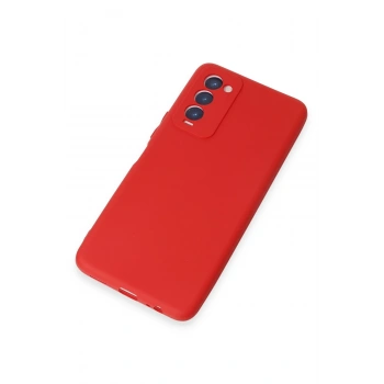 Tecno Camon 18 Kılıf First Silikon - Kırmızı
