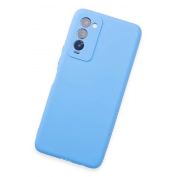 Tecno Camon 18 Kılıf First Silikon - Mavi