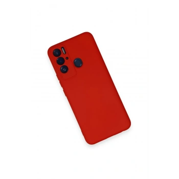Tecno Pova Neo Kılıf Nano içi Kadife Silikon - Kırmızı