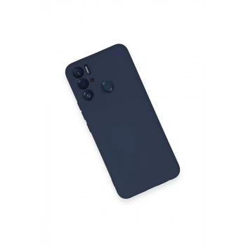 Tecno Pova Neo Kılıf Nano içi Kadife Silikon - Lacivert