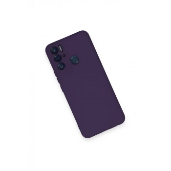 Tecno Pova Neo Kılıf Nano içi Kadife Silikon - Mor