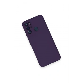 Tecno Pova Neo Kılıf Nano içi Kadife Silikon - Mor