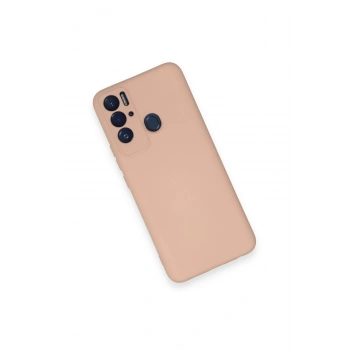 Tecno Pova Neo Kılıf Nano içi Kadife Silikon - Pudra