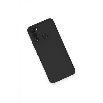 Tecno Pova Neo Kılıf Nano içi Kadife Silikon - Siyah