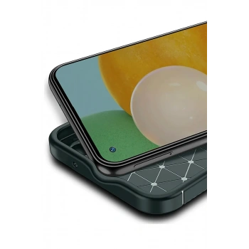 Tecno Spark 30C Kılıf Auto Focus Karbon Kapak - Koyu Yeşil