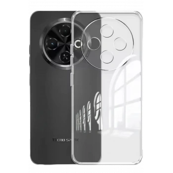 Tecno Spark 30C Kılıf Lüx Şeffaf Silikon