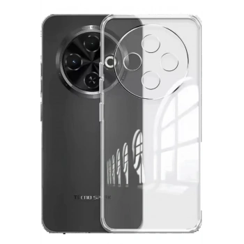 Tecno Spark 30C Kılıf Lüx Şeffaf Silikon