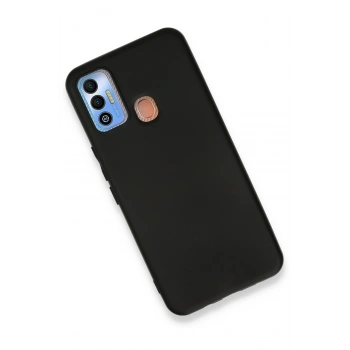 Tecno Spark 7T Kılıf First Silikon - Siyah