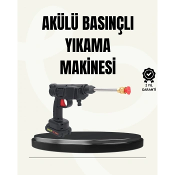 TEK BATARYALI 48V Şarjlı Basınçlı Yıkama Makinesi