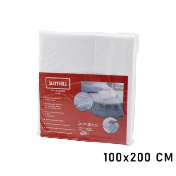 TEK KİŞİLİK  YATAK KORUYUCU  SIVI GEÇİRMEZ  ALEZ  100X200CM   HAVA ALIR   ANTİBAKTERİYEL   ANTİALERJİK (4887)