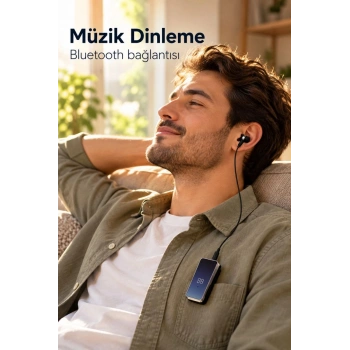 Tek Kulaklıklı Bluetooth Kulaklık Klipsli Ve Yan Tuşlu