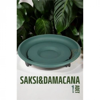 Tekerlekli Saksı Altığı 37 CM YEŞİL 721052