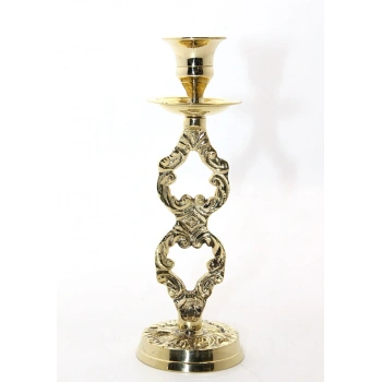 Tekli Pirinç Şamdan Model 4