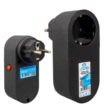 TEKLİ SİYAH OVAL KASA TERMAL AKIM KORUMALI PRİZ (10A-2500W) (4887)