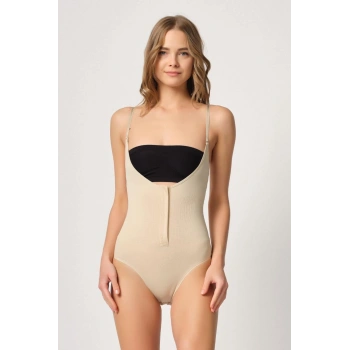 MARSİLYAN™ TEN MI  2043 Göğsü Açık Agraflı Body Korse