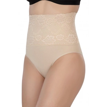 MARSİLYAN™ TEN MI  2090 Önü Dantelli Yüksek Bel Slip Korse