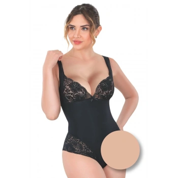 MARSİLYAN™ TEN MI  2947 Dantelli Agraflı Body Korse