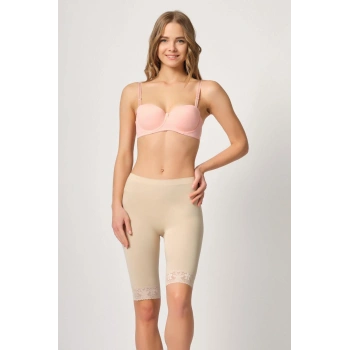 MARSİLYAN™ TEN MI  3004 Soft Uzun Paça Dantel Boxer