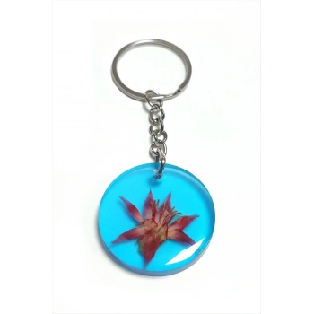 Tesbih Çiçeği Papatya Epoksi Anahtarlık