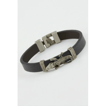 Timsah Suni Deri Bileklik