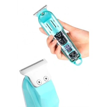 Tıraş Makinesi Renkli Dijital Göstergeli Epilasyon Öncesi Kısaltma Makinesi