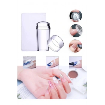 Tırnak Baskı Aparatı Silikon Başlıklı Transfer  French Baskı Aparatı