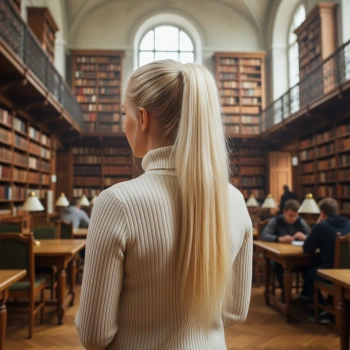 Tokalı Düz At Kuyruğu - Açık Platin