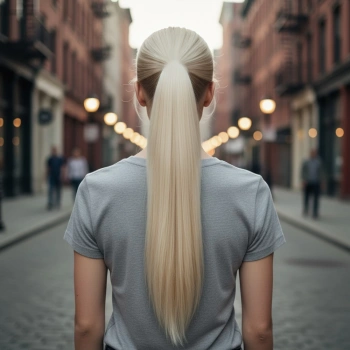 Tokalı Düz At Kuyruğu - Platin